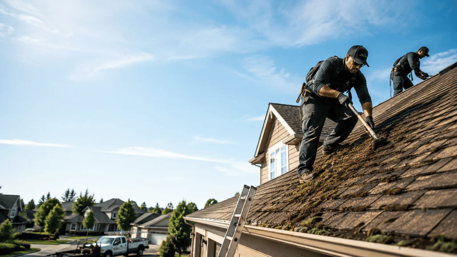 Roof Moss Removal in Brownsburg, IN near me